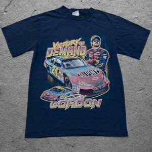Vintage Y2K Chase Authentics Jeff Gordon 24 Victory On Demand NASCAR Tee